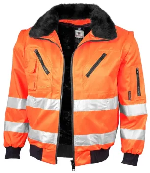 Warnschutz Pilotenjacke Qualitex SIGNAL warnorange